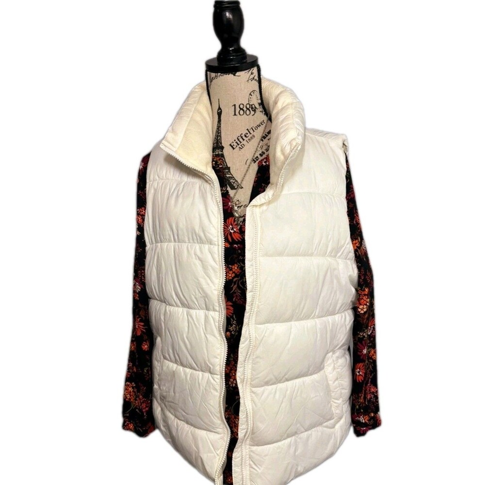 Old Navy Puffer Vest Women's Quilted Sleeveless Jacket
